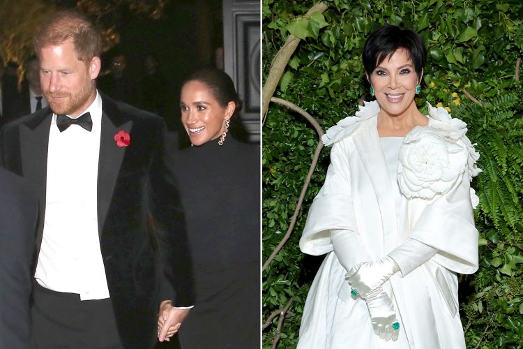 Prince Harry and Meghan Markle, Kris Jenner.
